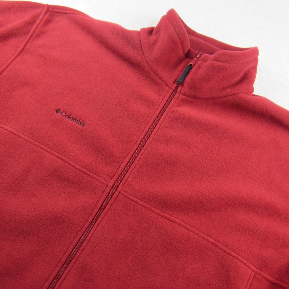 Columbia Fleece Jacket Mens XXL Red Steens Mountain Full Zip XM6184